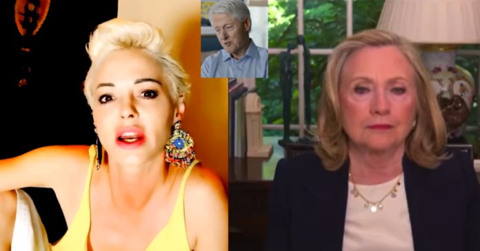 judgejeaninne's tweet card. SHARE Hollywood Star Rose McGowan put Hillary Clinton on notice with a warning about Bill and hotel rooms and a