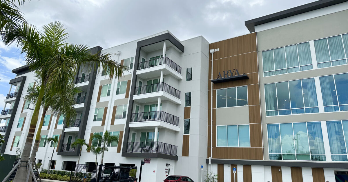 MayorKenWelch's tweet card. Arya is St. Petersburg’s latest apartment complex to offer workforce housing.  The property at 375 54th Avenue N. has 415 units, 125 of which are dedicated to households earning between 80% and 120%...