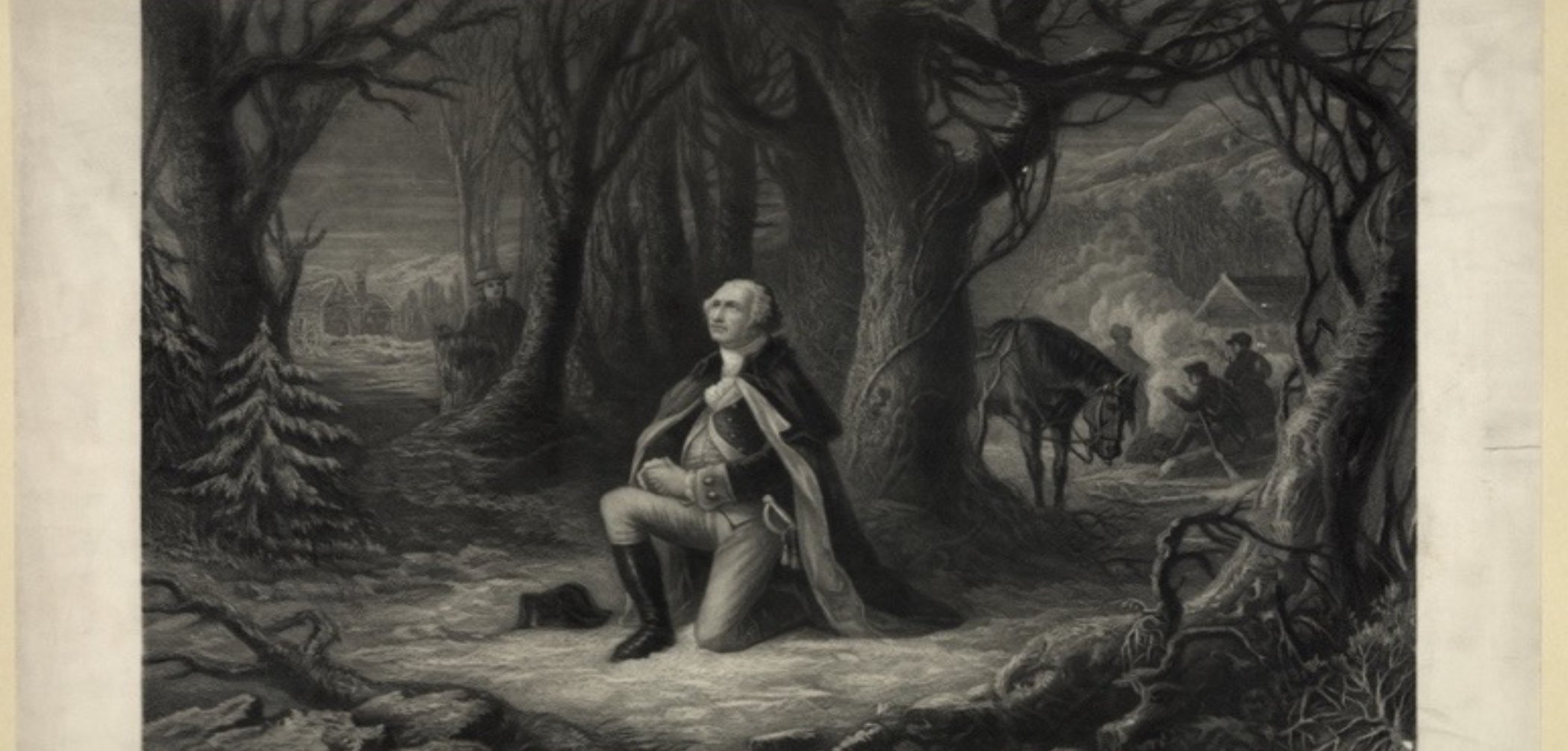 yalepress's tweet card. Thomas A. Tweed— Did George Washington kneel in prayer at Valley Forge, as this image suggests? Before and after this 1866 engraving was printed in New York, some pious Americans... READ MORE
