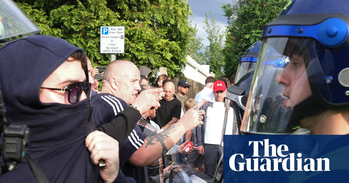 AntiRacismDay's tweet card. Riot police deployed to anti-immigration flashpoint in Epping as far right seek to exploit local tensions