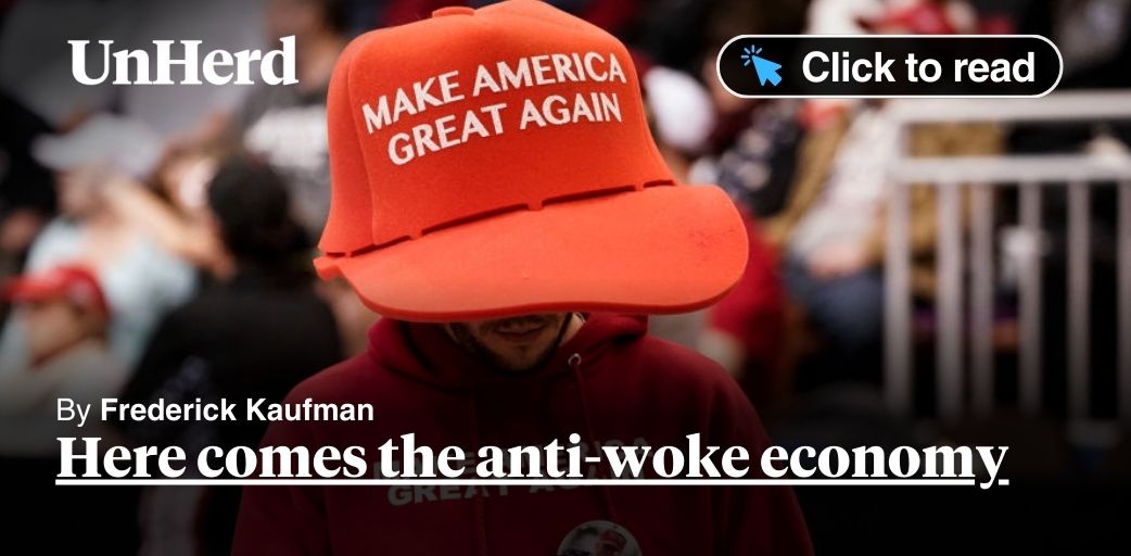 FredericKaufman's tweet card. Here comes the anti-woke economy
