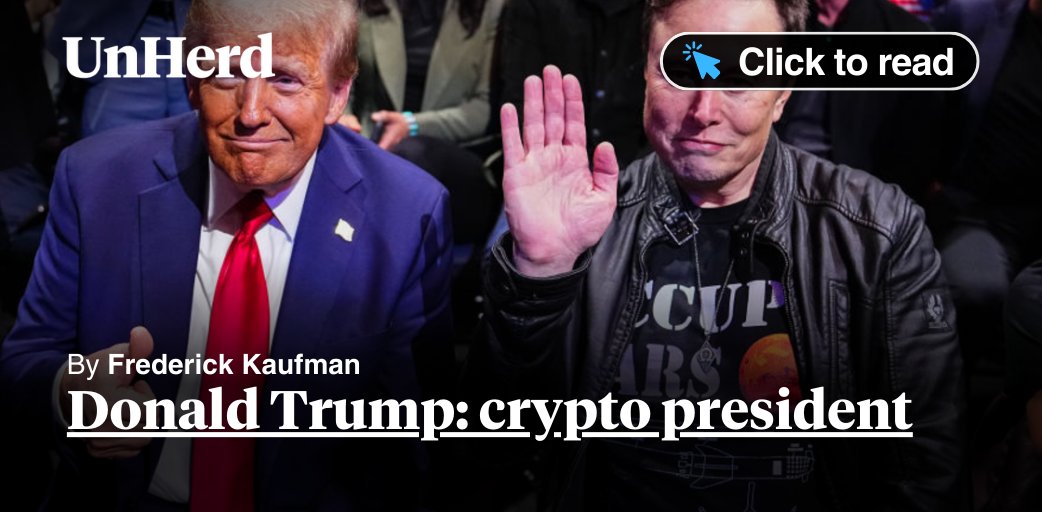 FredericKaufman's tweet card. Donald Trump: crypto president