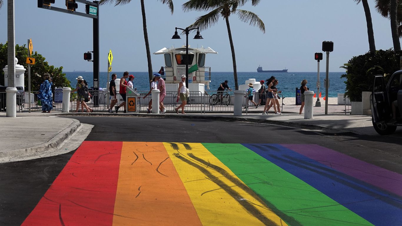 martindvassolo's tweet card. New Florida rules may force cities to erase LGBTQ Pride street art.