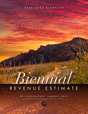 BriscoeCain's tweet card. As required by Article III, Section 49a, Texas Constitution, our office provides this estimate of revenue available for the 89th Legislature, First Called Session.