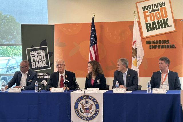 RepBillFoster's tweet card. On Thursday, elected officials, as well as food bank and food pantry leaders, discussed the local effects of changes to the SNAP program during an event in Geneva.