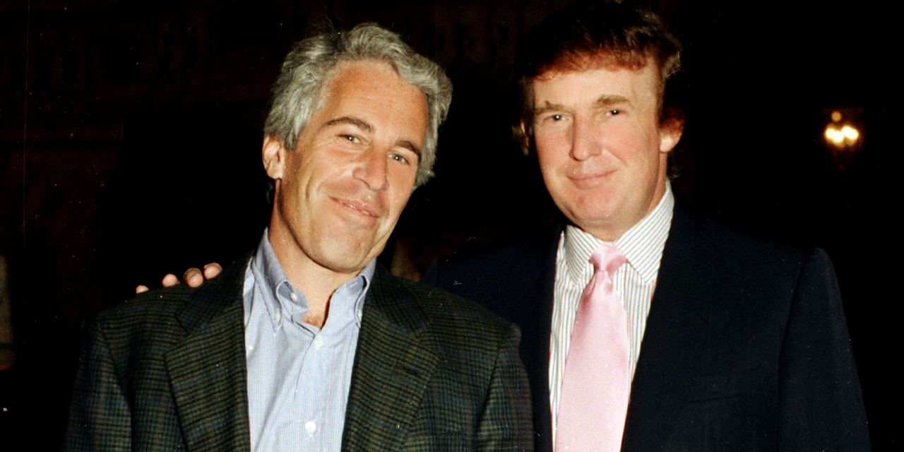 LuluGNavarro's tweet card. The leather-bound book was compiled by Ghislaine Maxwell. The president says the letter ‘is a fake thing.’