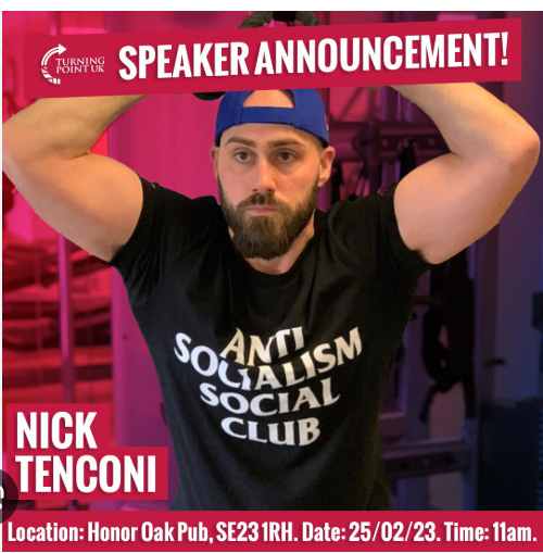 Searchlight_mag's tweet card. Charlie Kirk Nick Tenconi The American parent organisation of Nick Tenconi's Turning Point UK has caved in to pressure from President Trump and dropped ...