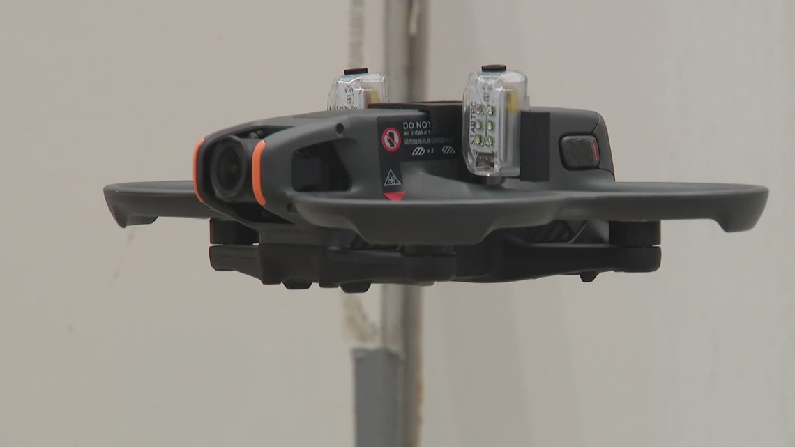 DaveYostOH's tweet card. During the training, officers from around the country practiced using a drone to enter a training house after hearing a simulated gunshot.
