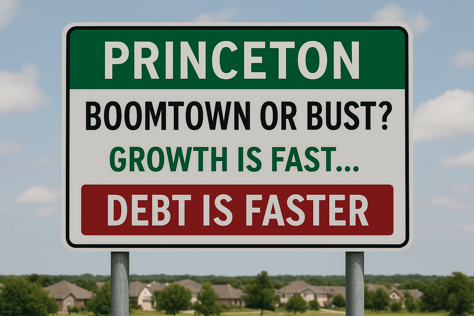 TX3DNews's tweet card. Welcome to Princeton, Texas—the place where the streets are newly paved, the homes are freshly built, and the fire trucks are... running a little behind schedule. Once a rural pit stop between...