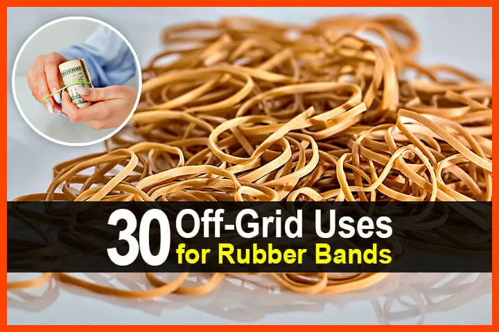 prepperalmanac's tweet card. Rubber bands have all sorts of off-grid uses in first aid, fishing, starting a fire, organizing your gear, and much more.