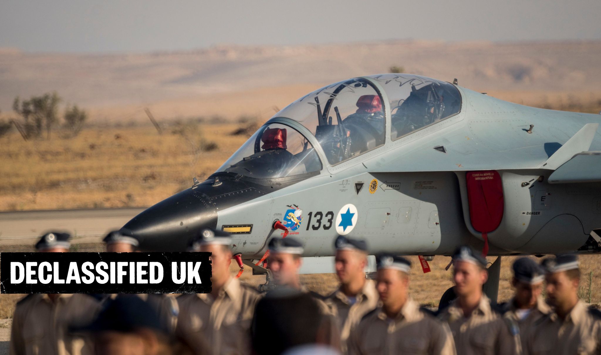 jmcevoy_2's tweet card. Exclusive: The UK government suspended fighter jet exports to Israel but still allows the sale of parts which help Israeli pilots learn to fly F-35s and F-16s.