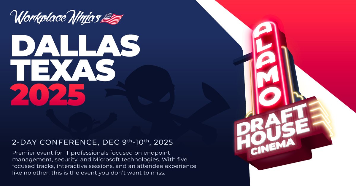 m0bilej0n's tweet card. Join the Workplace Ninjas US community at our first-ever two-day event this December 2025. Registration is now open!