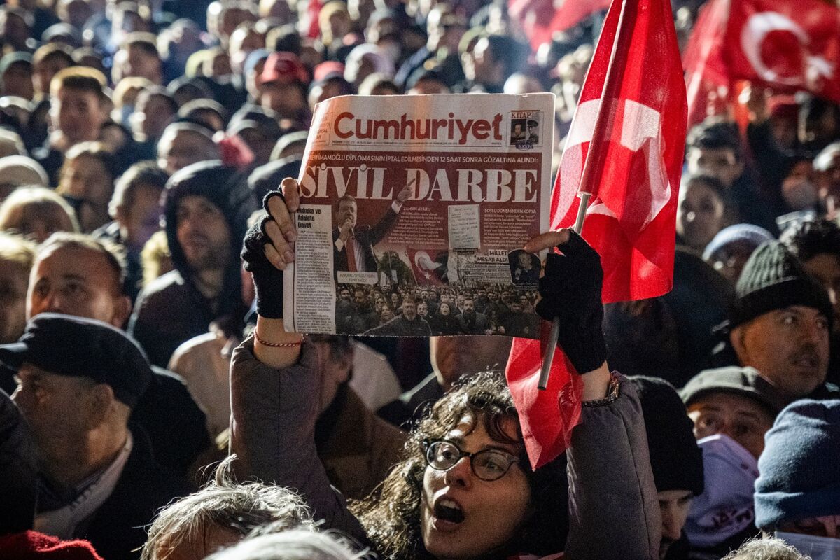 SelcanHacaoglu's tweet card. After his biggest political rival was jailed, the president is banking on his NATO allies needing Turkey more than they need a fight over its democracy.