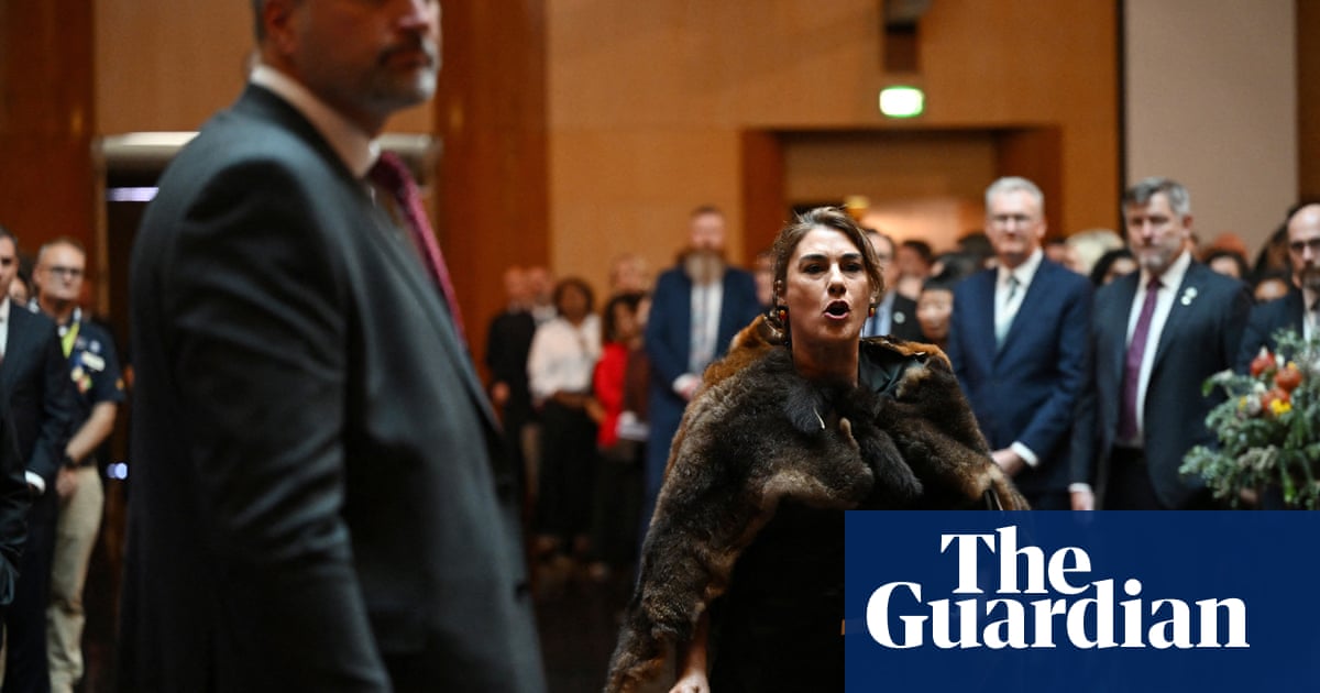_KateLamb's tweet card. Independent senator yells ‘this is not your country’ and ‘give us a treaty’ at monarch during key event of king’s five-day visit to Australia