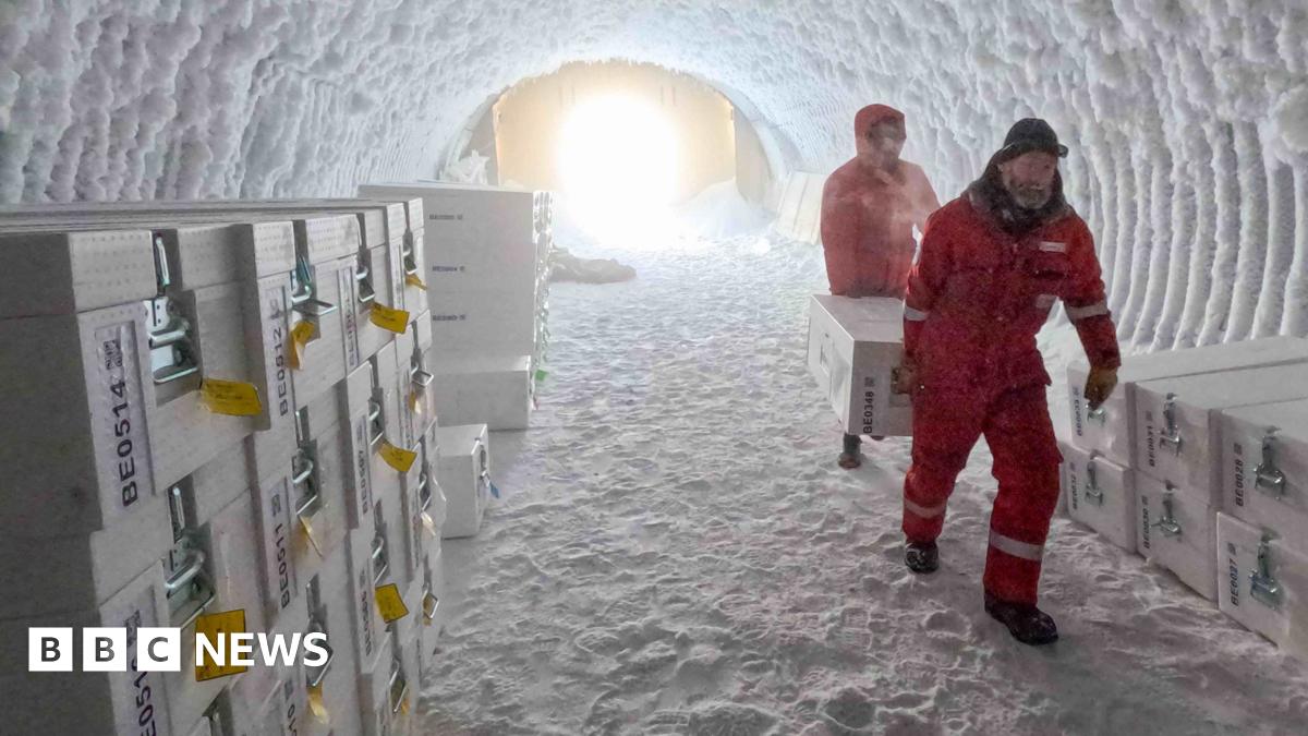 reviewwales's tweet card. BBC News went inside -23C freezers to see the ice that could "revolutionise" our knowledge of climate change.