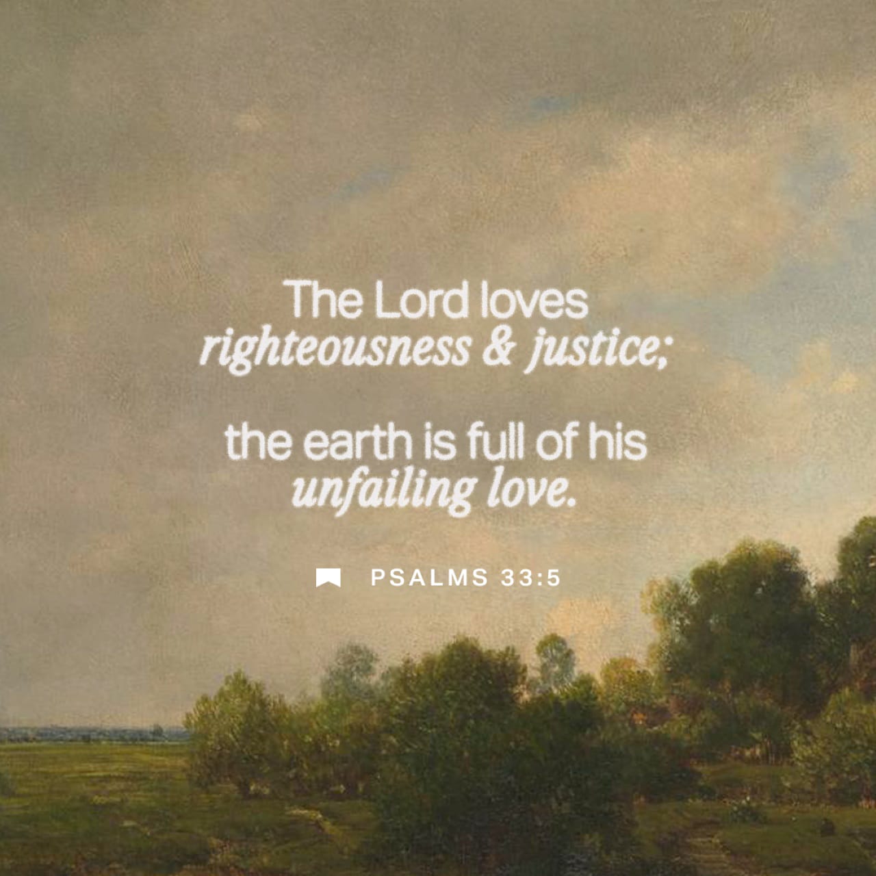 CoachCabralHuff's tweet card. The LORD loves righteousness and justice; the earth is full of his unfailing love.