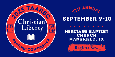 IRBS_1689's tweet card. A conference on Confessional Reformed Baptist theology for pastors and laymen alike.
