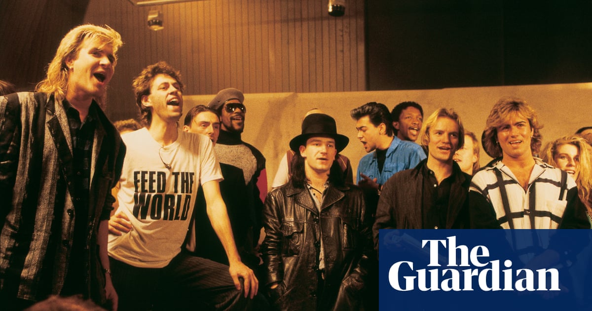 GuardianAus's tweet card. Fortieth-anniversary edition is spliced together by Trevor Horn from previous versions of the song, including snippets of George Michael, Ed Sheeran and more