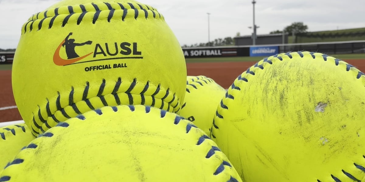 ClaytonJCollier's tweet card. AUSL pro softball will play a three game series at Connie Claussen Field on Friday.