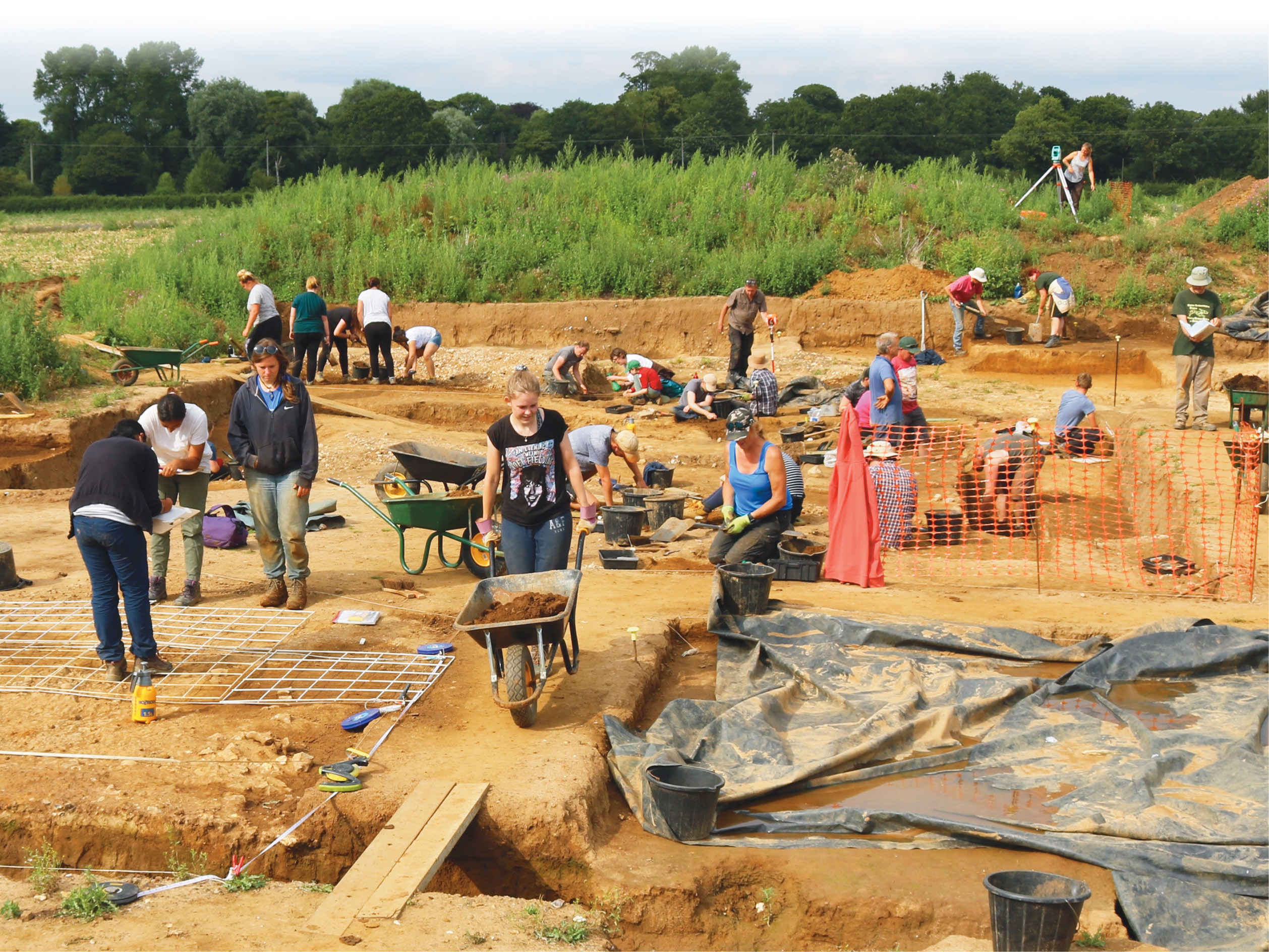 CurrentArchaeo's tweet card. Two decades of excavations in East Sussex farmland have uncovered the remains of an unusual enclosed settlement linking the Roman road network with the Rive ...