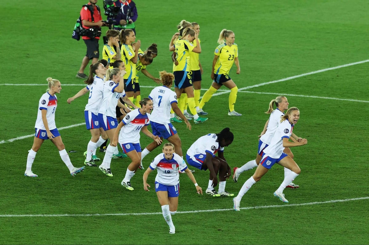 Zonal_Marking's tweet card. England are through to the semi-finals of Euro 2025 after a quite ludicrous football match with Sweden. Not much of it made sense