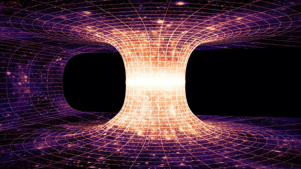 ufob0t's tweet card. If you want to come back from a trip through a wormhole, you'll need some weird gravity.
