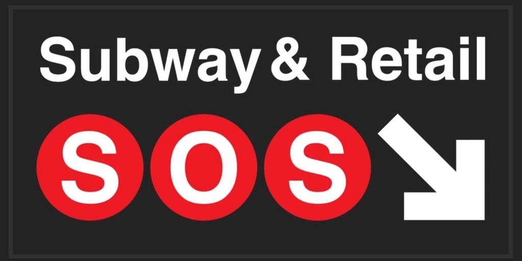 CarolineSpivack's tweet card. More than 80% of the subway’s former retail spaces are vacant, setting an eerie tone for riders.
