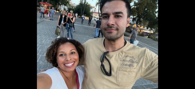 NickMc1717's tweet card. Christina Rogers and Mostafa Rezazadeh share a quintessentially modern American love story. Rogers, a Vallejo resident studying social work and working at North Gate Church, met Rezazadeh through h…