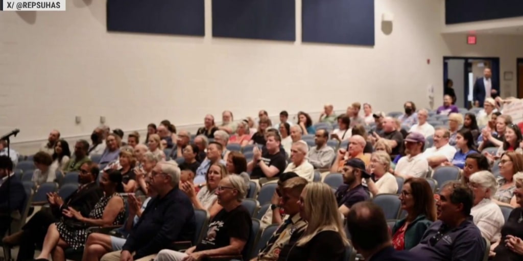 WayTooEarly's tweet card. Rep. Suhas Subramanyam, D-Va., held a town hall this week on the impact of the president's megabill.