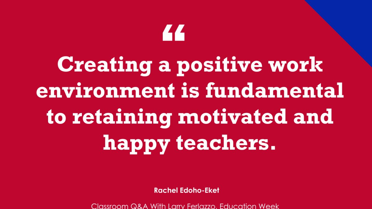EdWeekOpinion's tweet card. Making life better for teachers doesn't have to be costly.