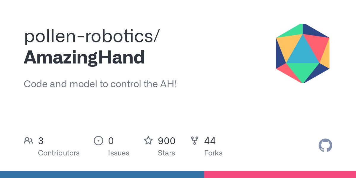 lutecia16v's tweet card. Code and model to control the AH! Contribute to pollen-robotics/AmazingHand development by creating an account on GitHub.