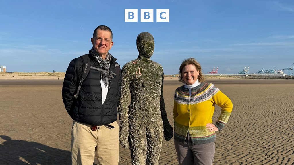 Marthakearney's tweet card. Martha Kearney meets the artist Antony Gormley.