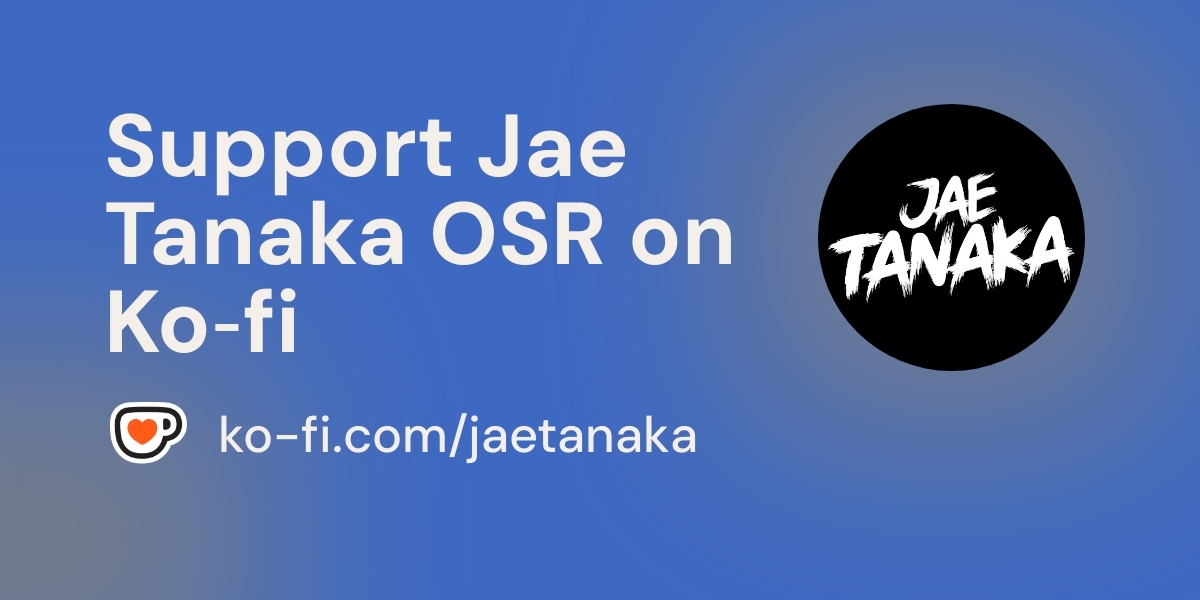 tanakaOSR's tweet card. Become a supporter of Jae Tanaka OSR today!