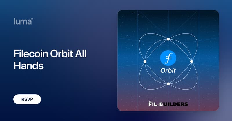 FILBuilders's tweet card. Get ready for a completely reimagined Filecoin Orbit Program! This season, we're taking our global events to the next level, offering a deeper dive into the…