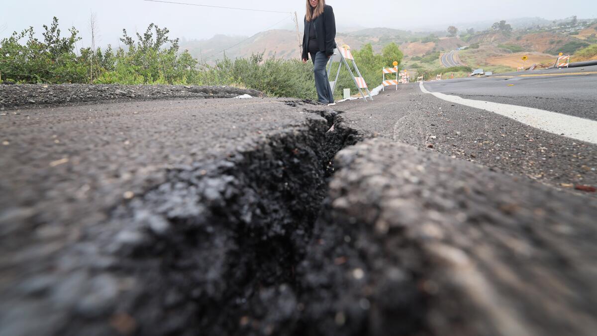 grace_2e's tweet card. After almost two years of unprecedented landslide damage in the Portuguese Bend area, city officials want to permanently ban new development in the area.