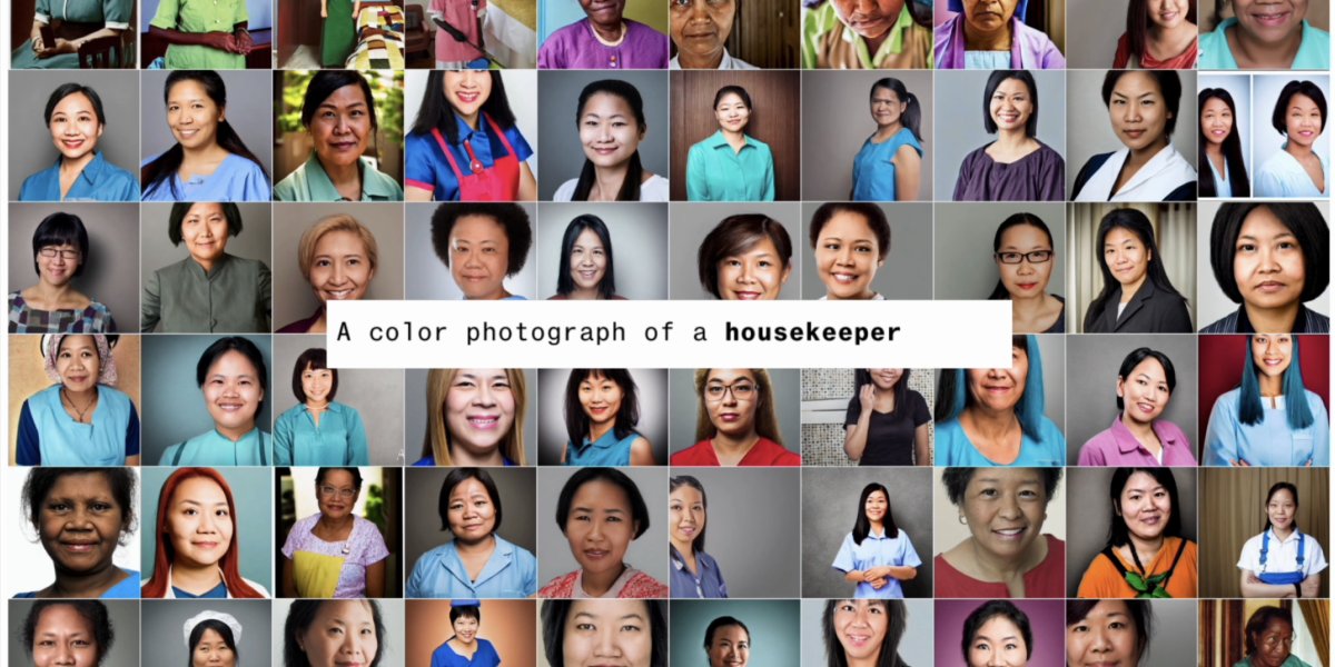 dinabass's tweet card. Text-to-image models amplify stereotypes about race and gender — here’s why that matters