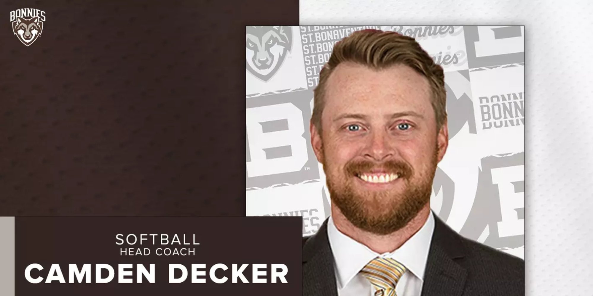 justfactsmaam's tweet card. St. Bonaventure has hired Camden Decker as the program's new head coach. He spent the last three seasons on staff at Troy.