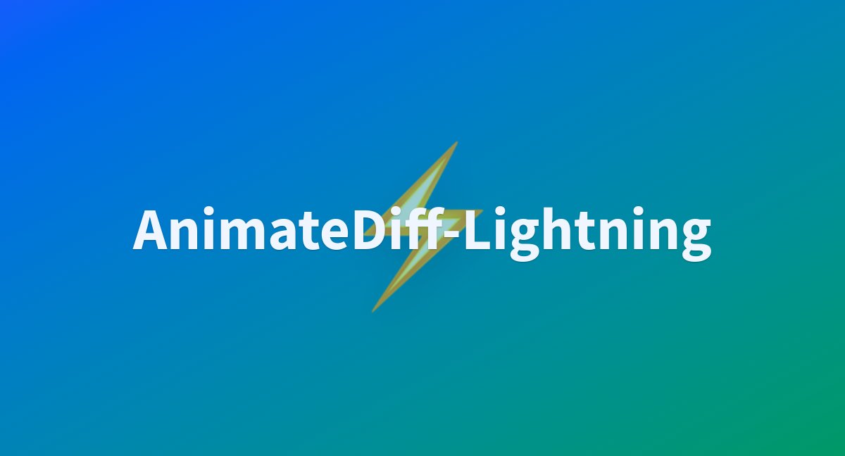 peter9863's tweet card. AnimateDiff-Lightning - a Hugging Face Space by ByteDance