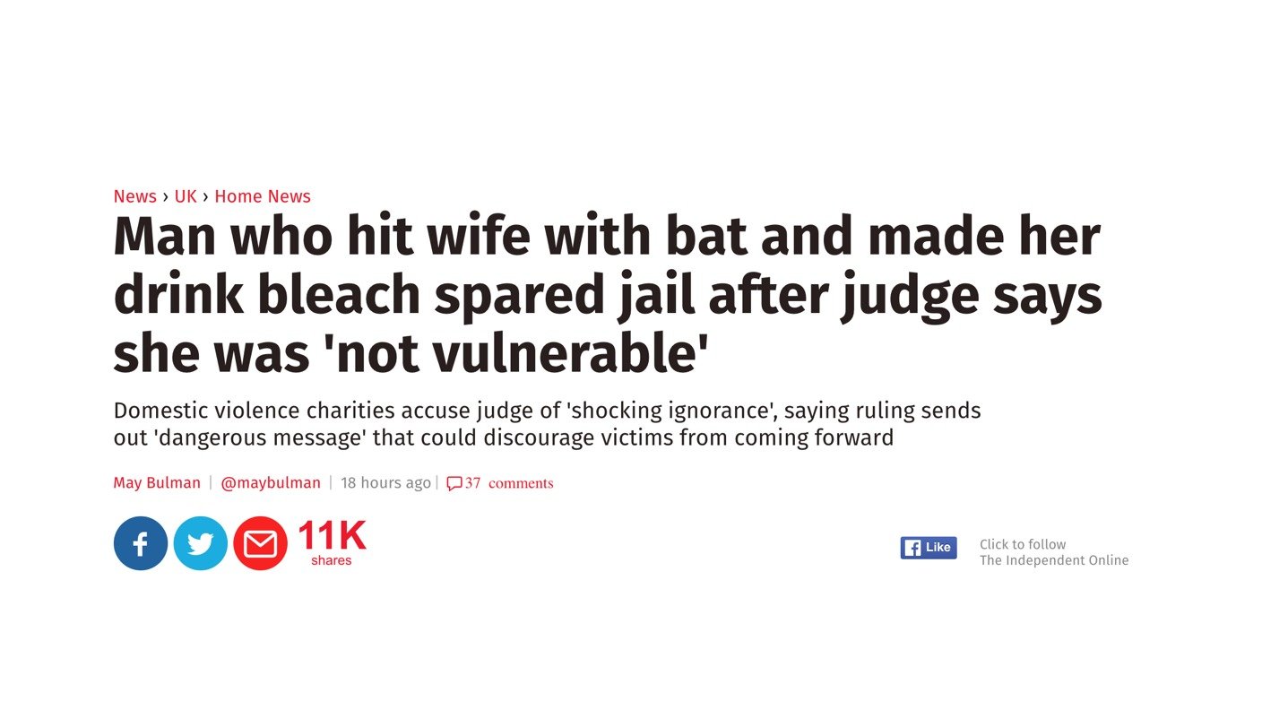 essjgee's tweet card. Take domestic violence seriously in courts