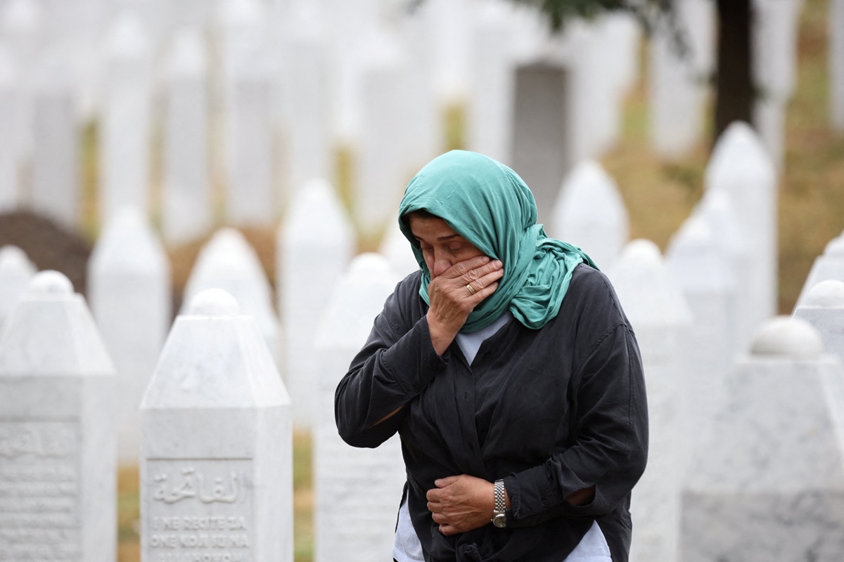 GinaJesseReina's tweet card. Srebrenica was one of the worst atrocities to happen in Europe since World War II. It has since been recognized as genocide.
