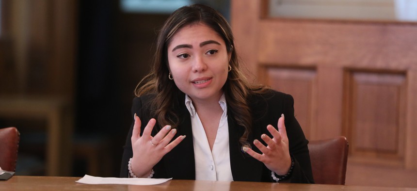 SenGonzalezNY's tweet card. New York has regulated AI companies when Congress has failed to do so – but House Republicans hope to put a stop to that.