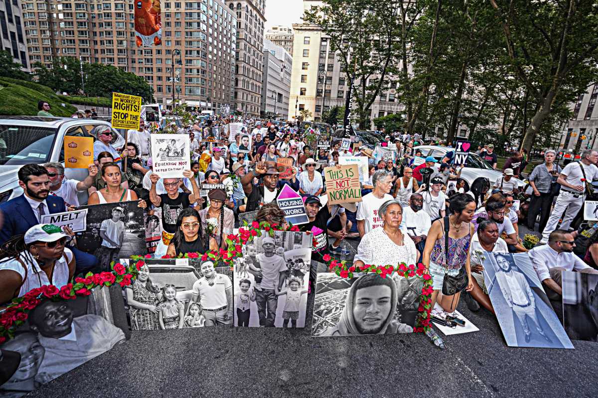 thenyic's tweet card. The mother of Dylan Contreras wept outside of 26 Federal Plaza, begging for the return of her son.