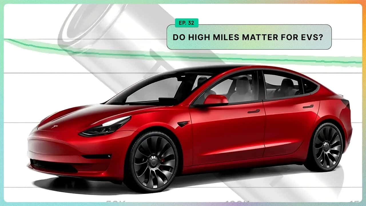 EVPoliticsUSA's tweet card. On this week's episode of The Plugged-In Podcast, we debate the merits of 100,000-plus-mile EVs. Also, the Slate Truck may get more expensive.