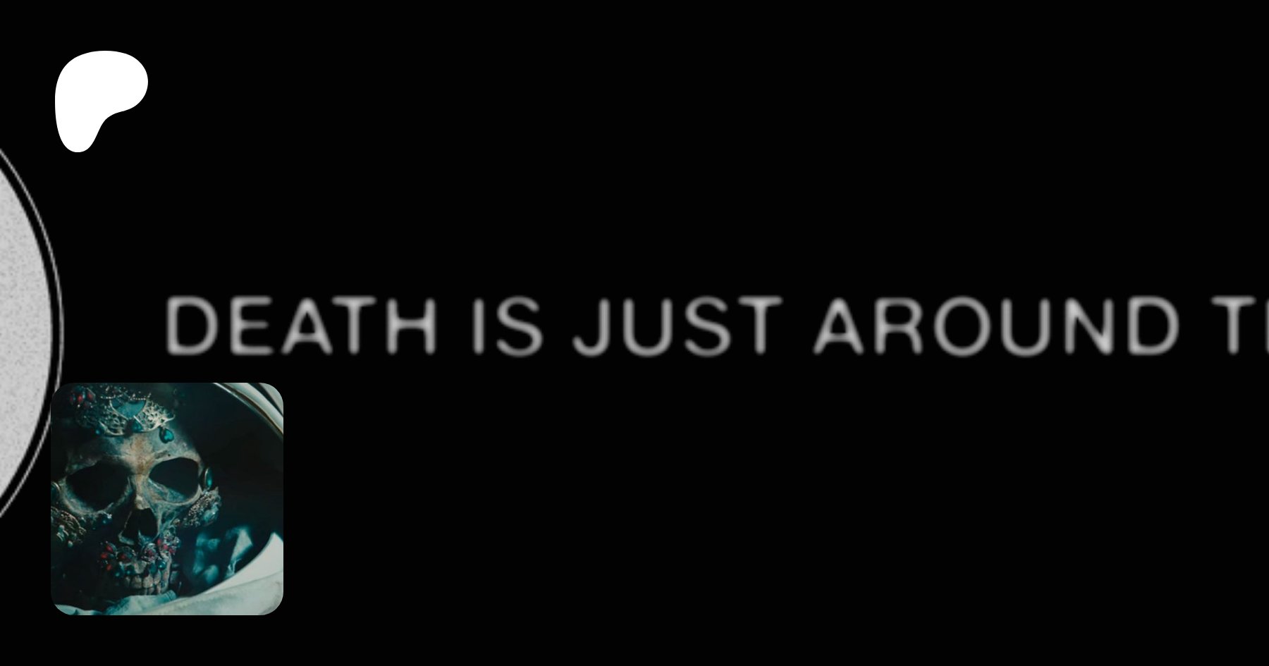 corpseinorbit's tweet card. Creating DEATH IS JUST AROUND THE CORNER + novels