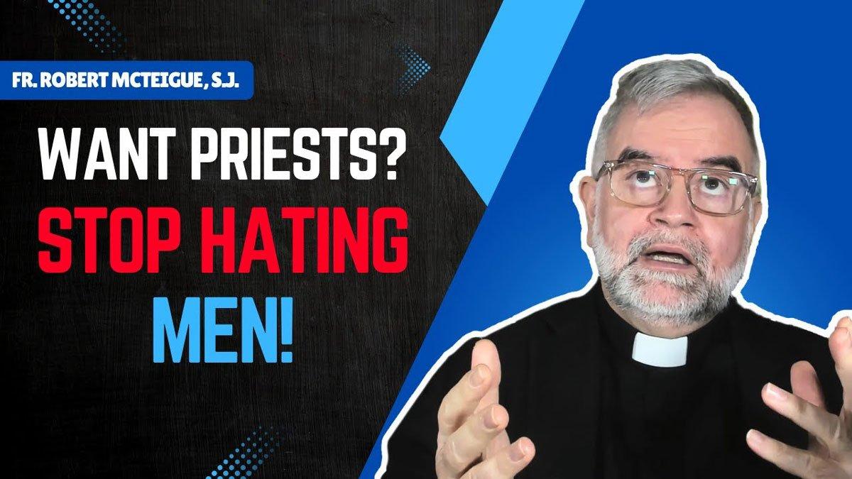 complicitclergy's tweet card. The vocations crisis is a self-imposed outcome of an attitude that downplays both the priesthood and healthy masculine virtues. If we want men to sign up to be priests, we must treat them differently.