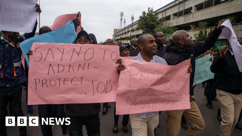 BBCNewsAsia's tweet card. The Adani Group had agreed to take over the running of Kenya's main airport, prompting an outcry.