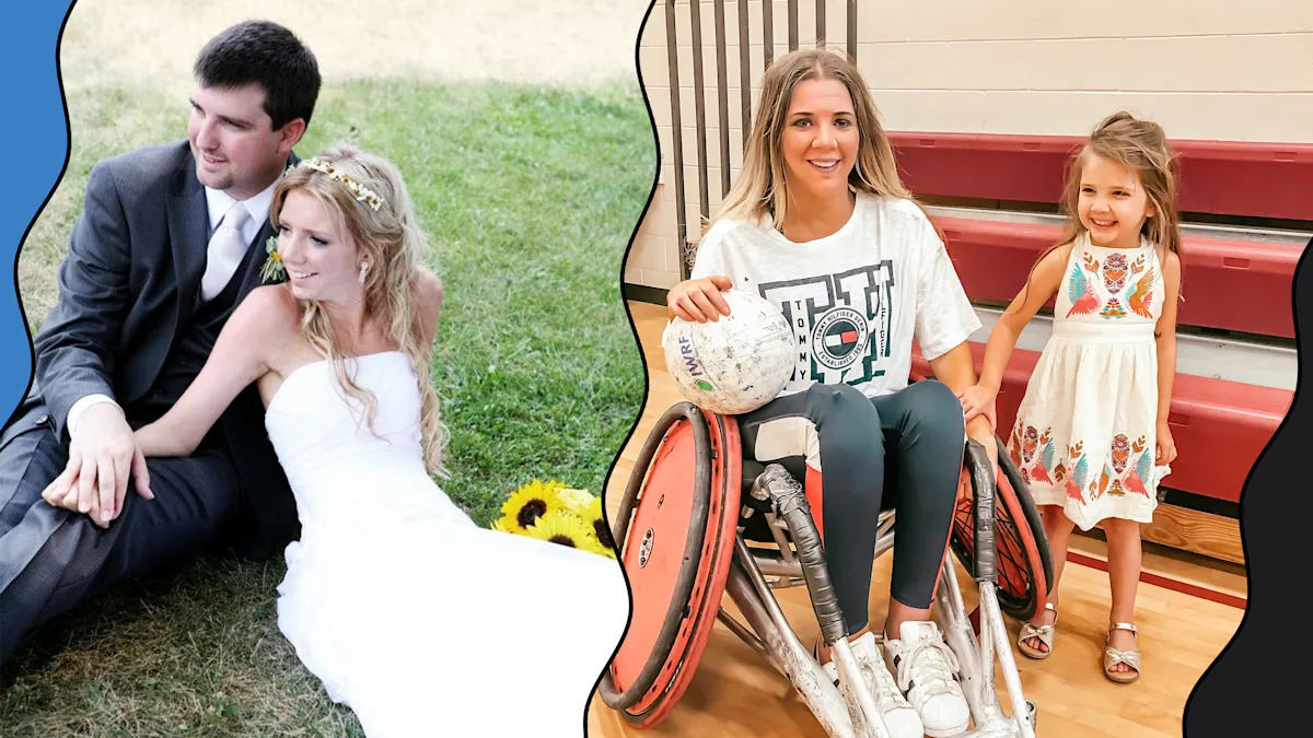yahoolife's tweet card. Rachelle Chapman wants people to know "that you can be injured and still have a happy family."