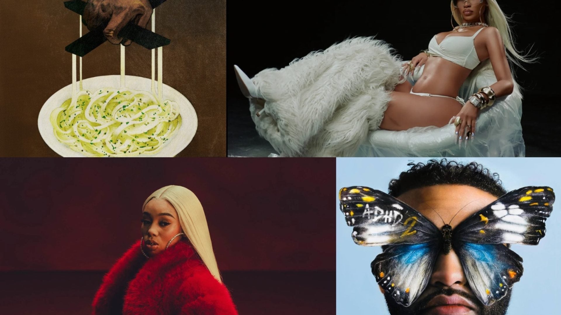 Essence's tweet card. Today’s list also includes “Gifts” from Snoop Dogg, along with a collaboration between will.i.am and Taboo titled “EAST LA.”