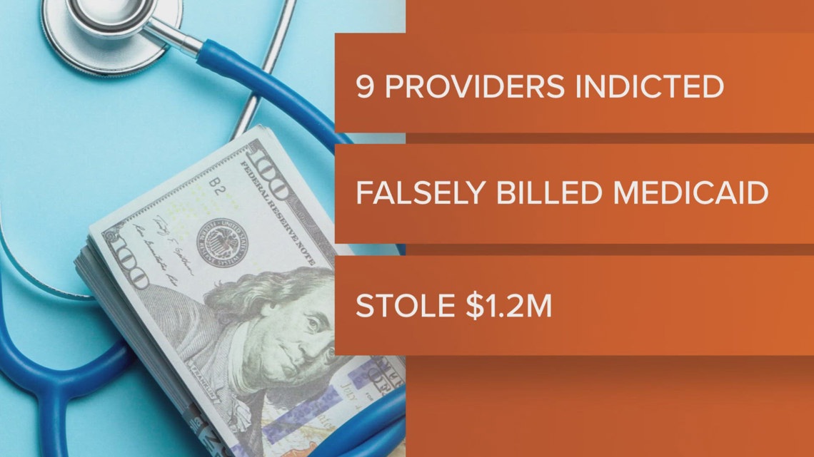 DaveYostOH's tweet card. According to Yost, eight home-health aides and one mental health specialist are being accused of billing Medicaid a combined $1.2 million for services not provided.