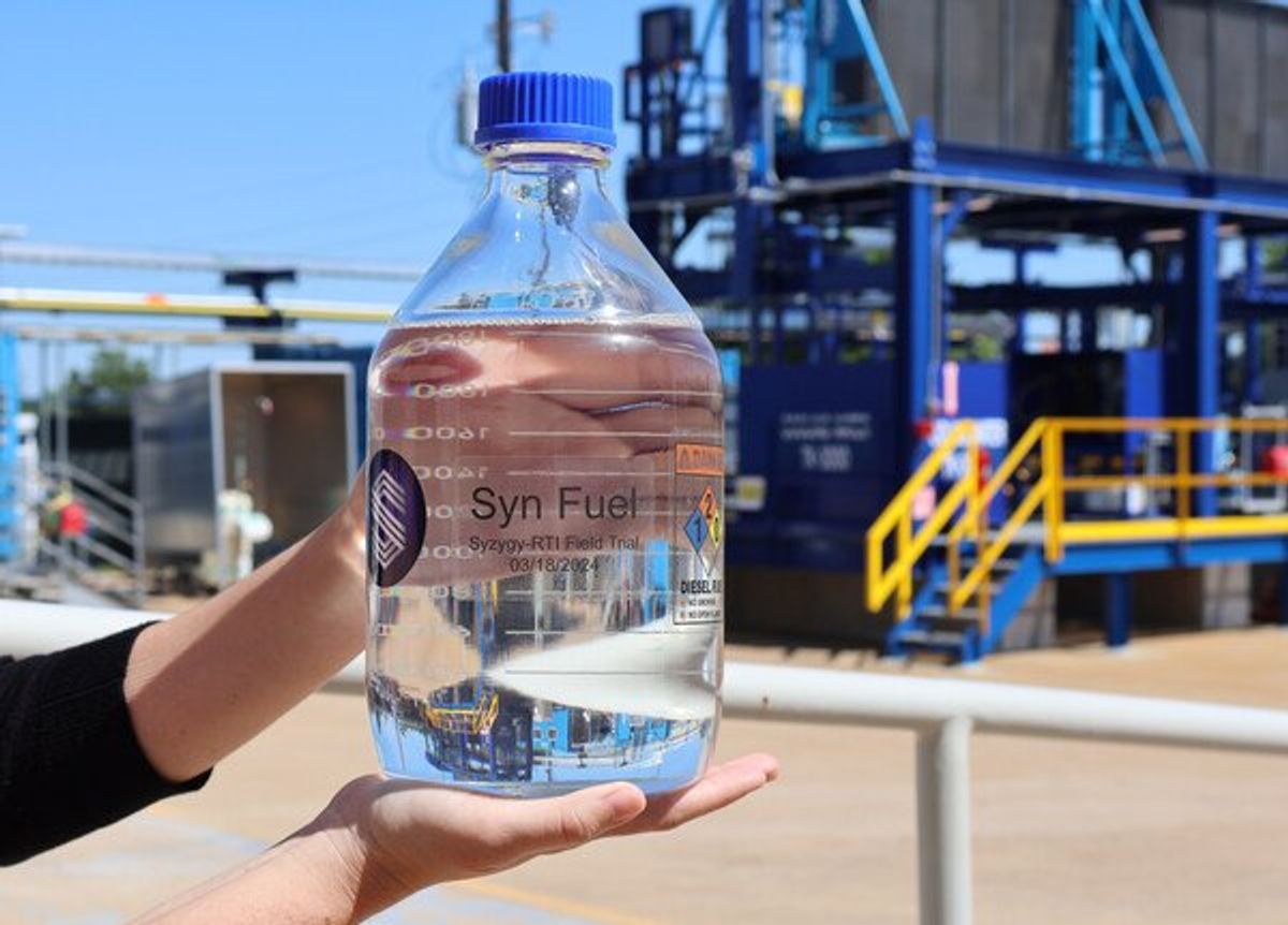 EnergyCapHTX's tweet card. Houston-based Syzygy Plasmonics has announced a partnership with Velocys, another Houston company, on its first-of-its-kind sustainable aviation fuel (SAF) production project in Uruguay.